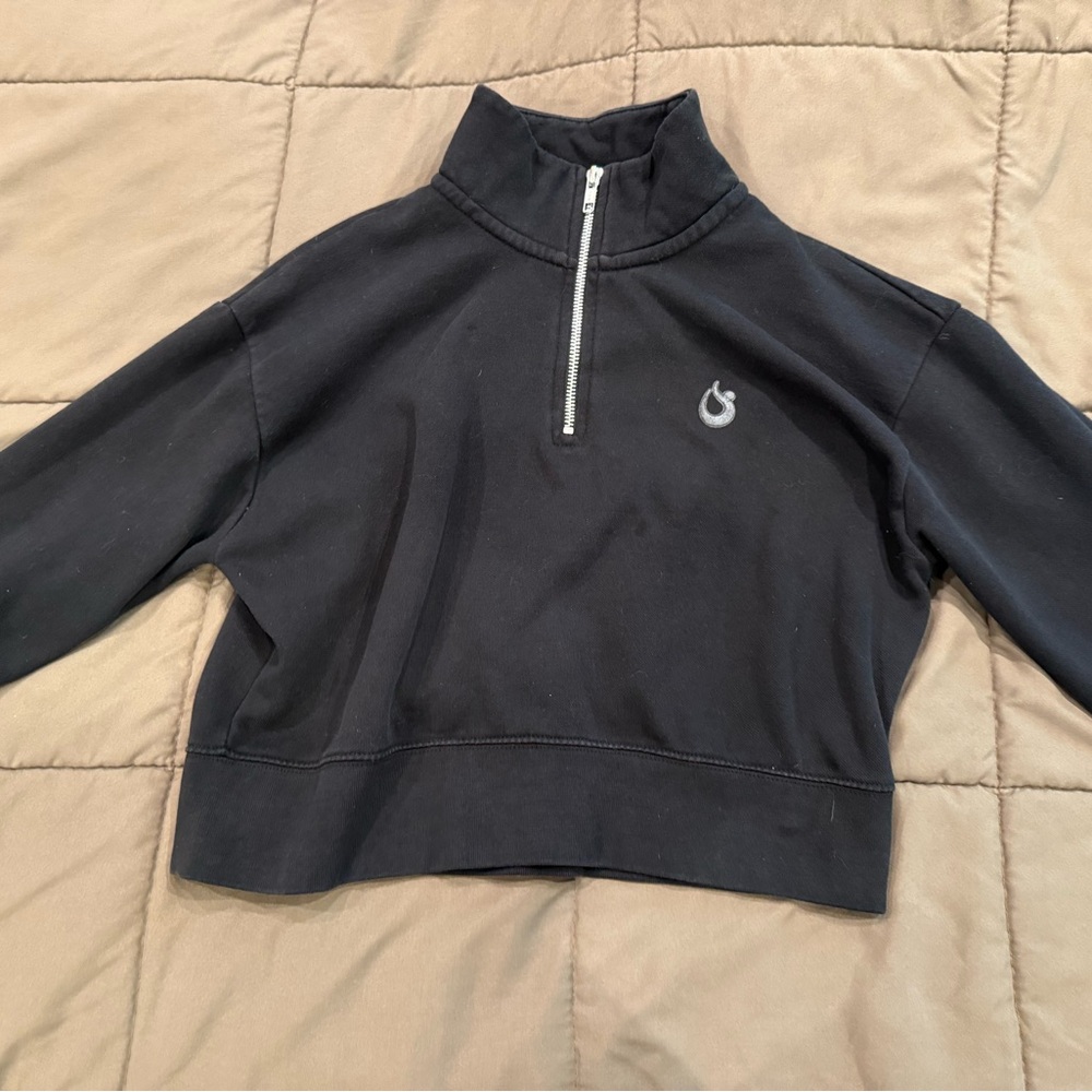 Black Half-Zip Women's Sweater HOTWORX